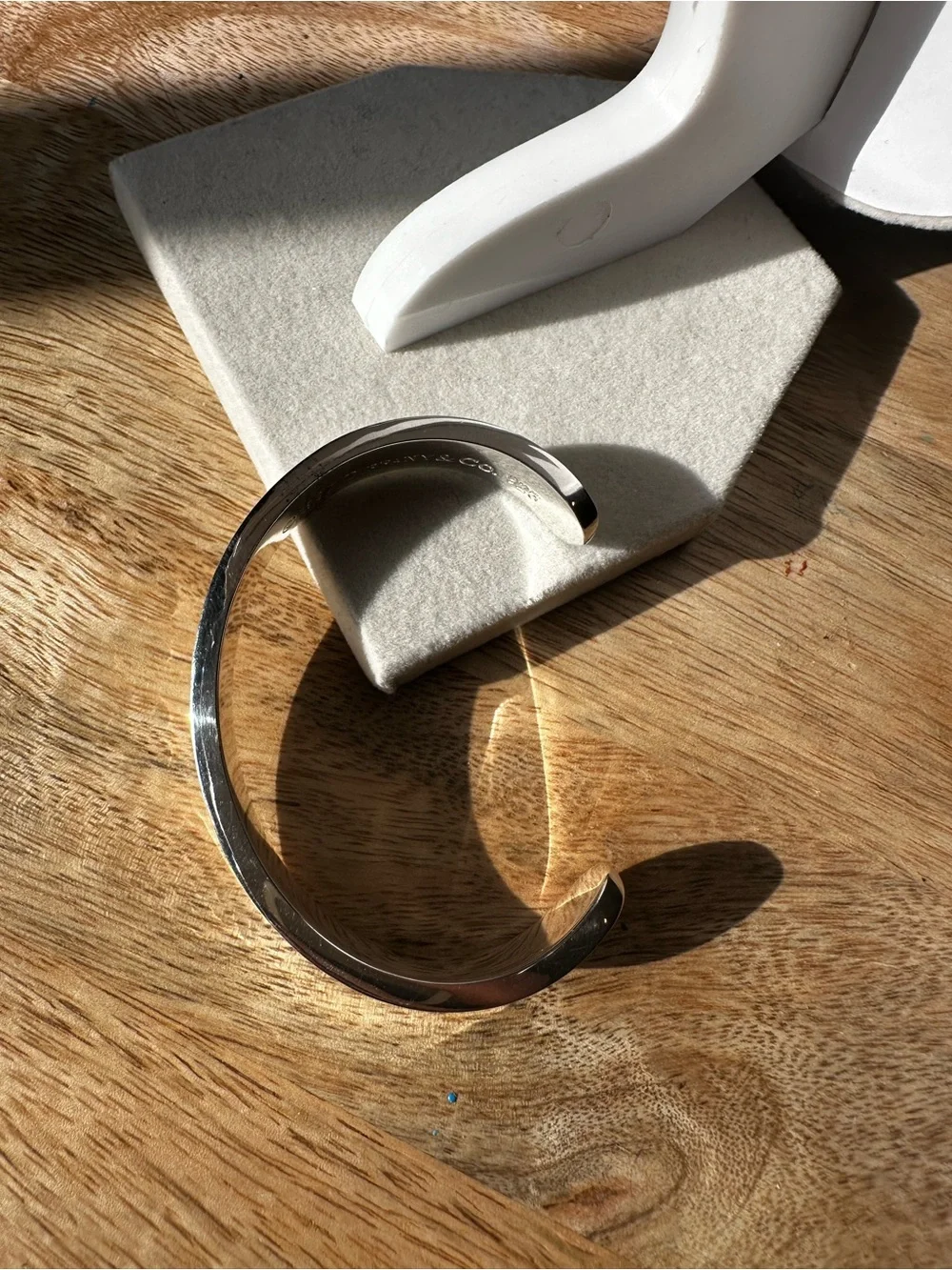 Tiffany & Co. 1837 Vintage Sterling Silver Wide Open Cuff Bracelet